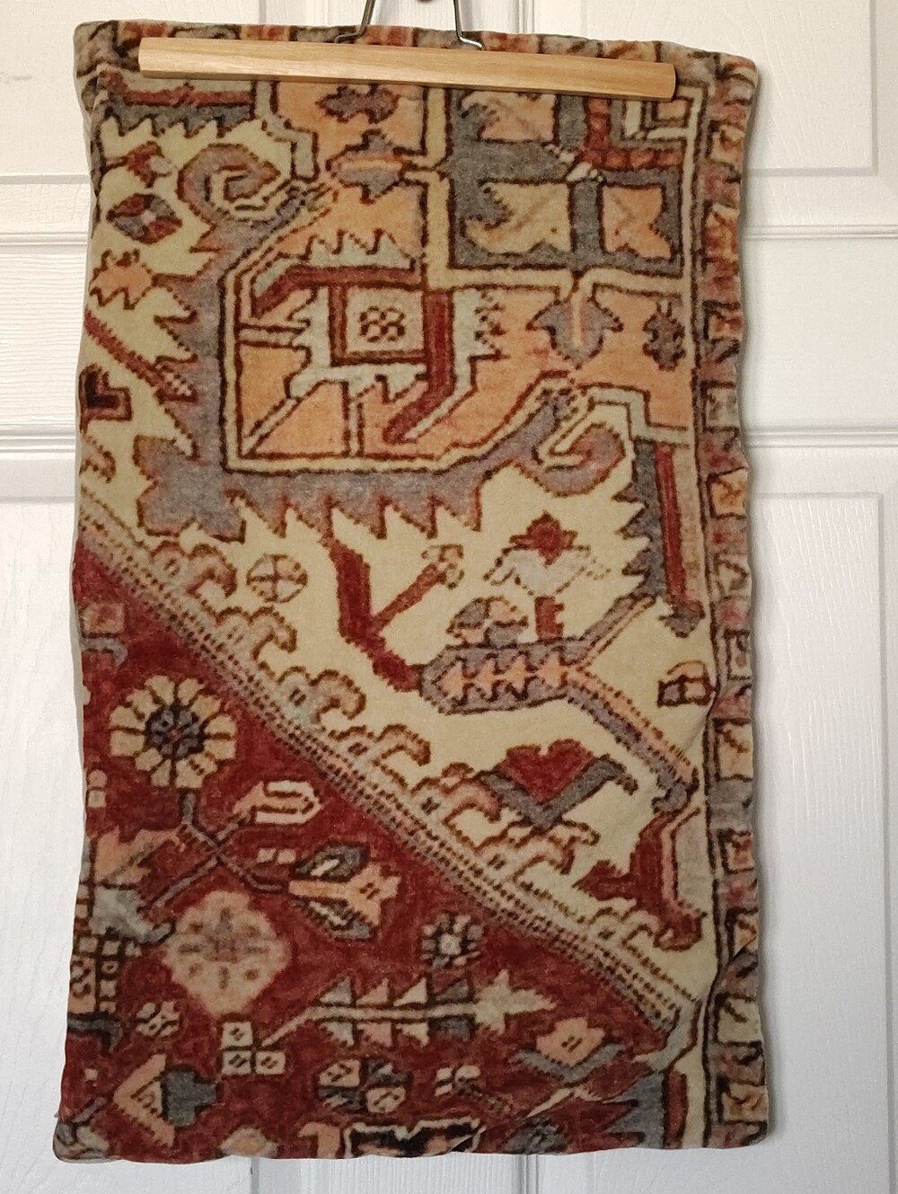 POTTERY BARN Turkish Rug Print Velvet Pillow Cover 16” X 26” Lumbar